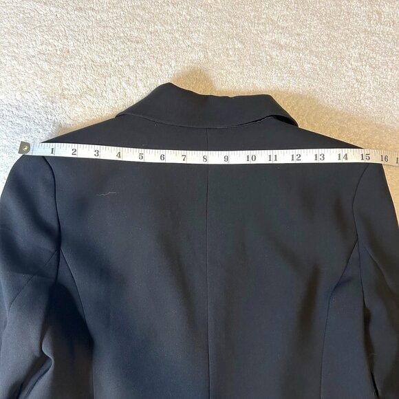 Current Air black double breasted blazer w/satin look lapel - Picture 12 of 13